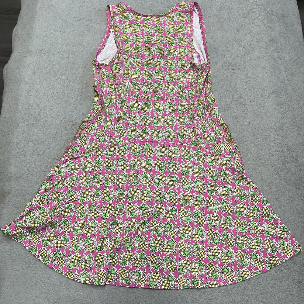 Ibkul Dress Small Pink Pineapple Print Performance Golf Pickleball UPF 50+ - Picture 4 of 8